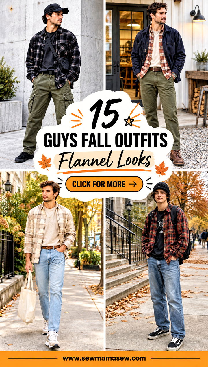 15 Guys Fall Outfits Flannel Looks for Cozy Everyday Style - 15 Guys Fall Outfits Flannel Looks for Cozy Everyday Style