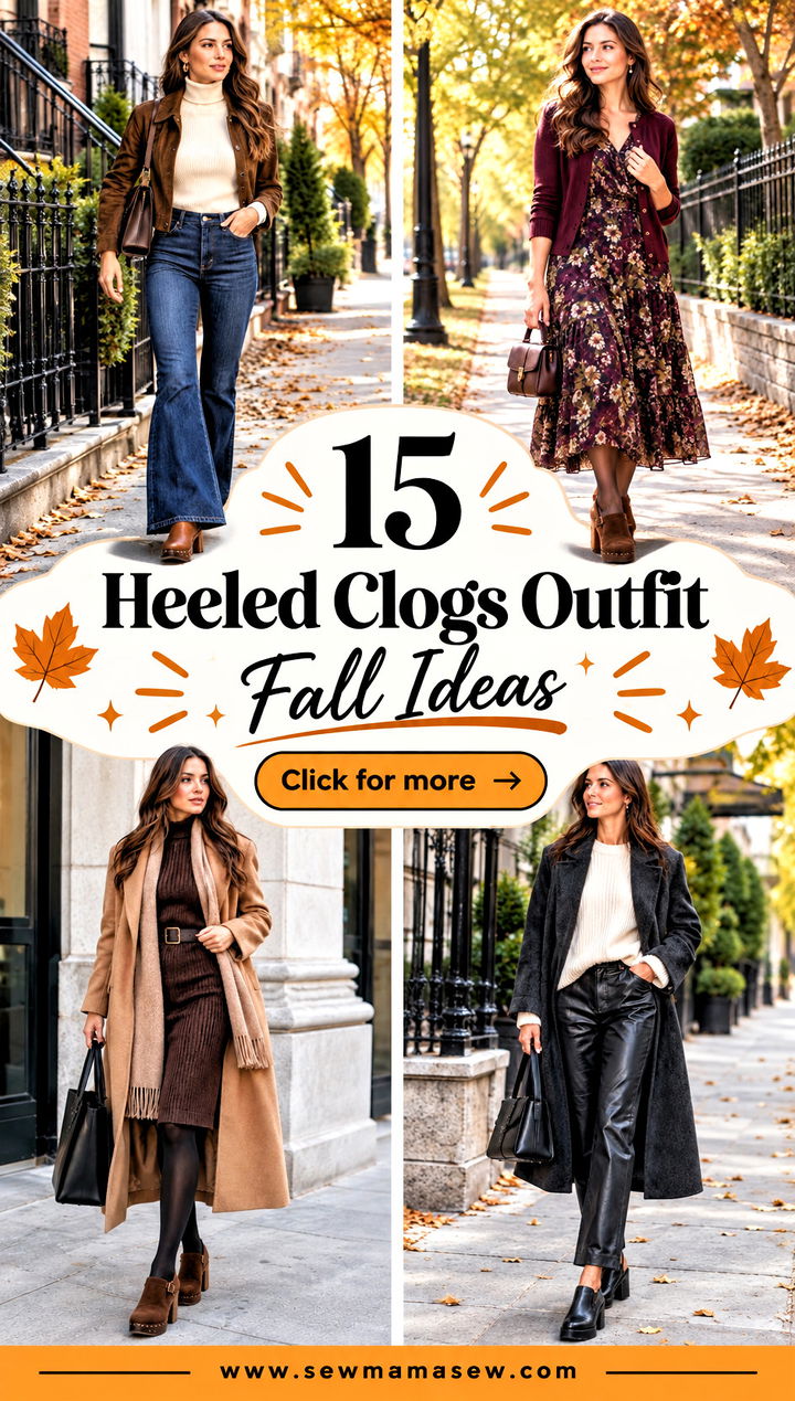 15 Heeled Clogs Outfit Fall Ideas Chic Everyday Pairings - 15 Heeled Clogs Outfit Fall Ideas: Chic Everyday Pairings