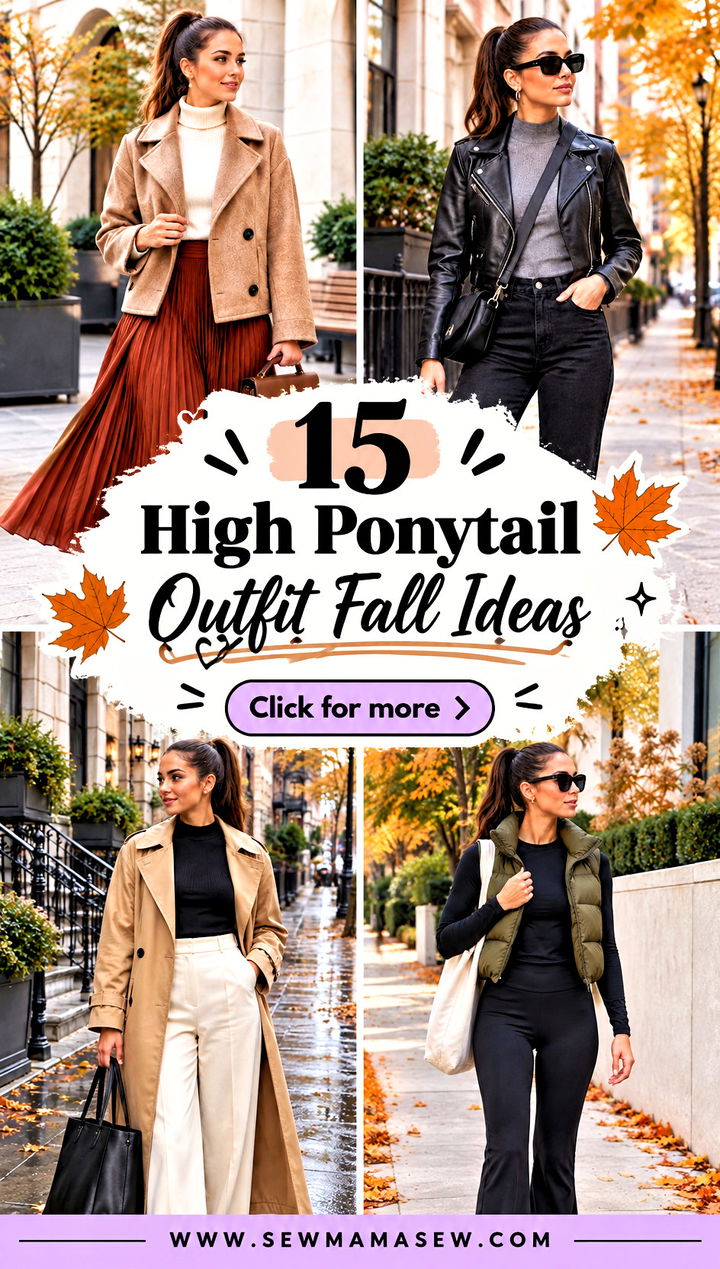 15 High Ponytail Outfit Fall Ideas Sleek Looks for Busy Days - 15 High Ponytail Outfit Fall Ideas: Sleek Looks for Busy Days