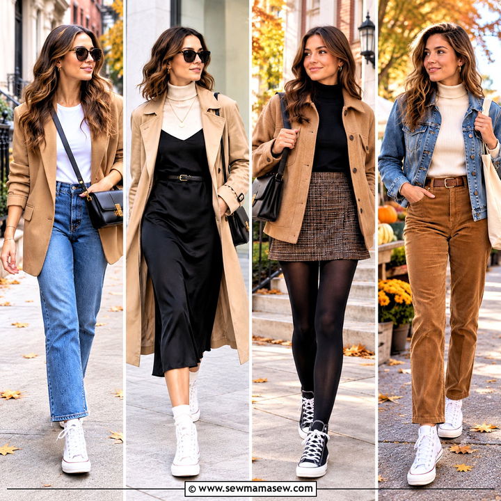 15 High-Top Sneakers Fall Style Ideas for Cool Casual Days