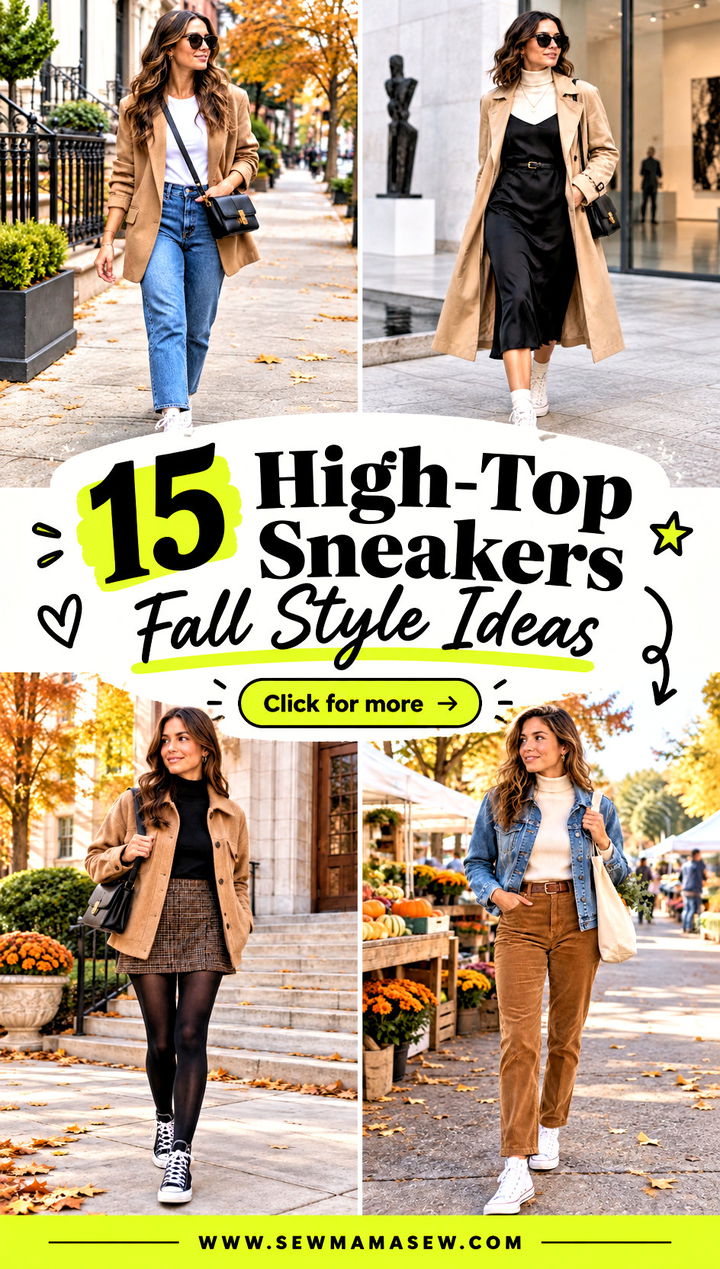 15 High-Top Sneakers Fall Style Ideas for Cool Casual Days - 15 High-Top Sneakers Fall Style Ideas for Cool Casual Days