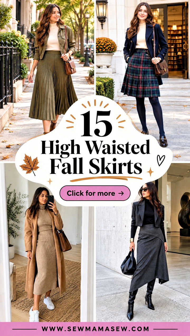 15 High Waisted Fall Skirts Chic Pairings for Cooler Days - 15 High Waisted Fall Skirts: Chic Pairings for Cooler Days