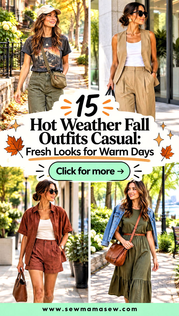 15 Hot Weather Fall Outfits Casual Fresh Looks for Warm Days - 15 Hot Weather Fall Outfits Casual: Fresh Looks for Warm Days