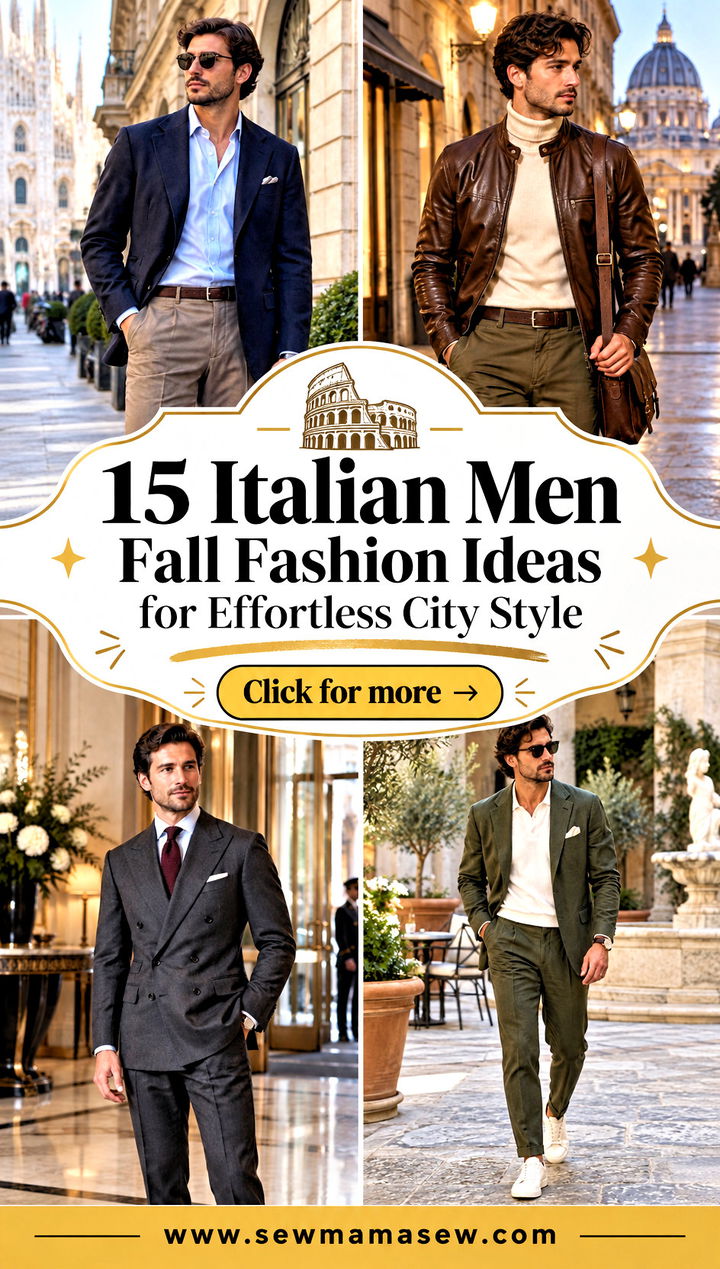 15 Italian Men Fall Fashion Ideas for Effortless City Style - 15 Italian Men Fall Fashion Ideas for Effortless City Style
