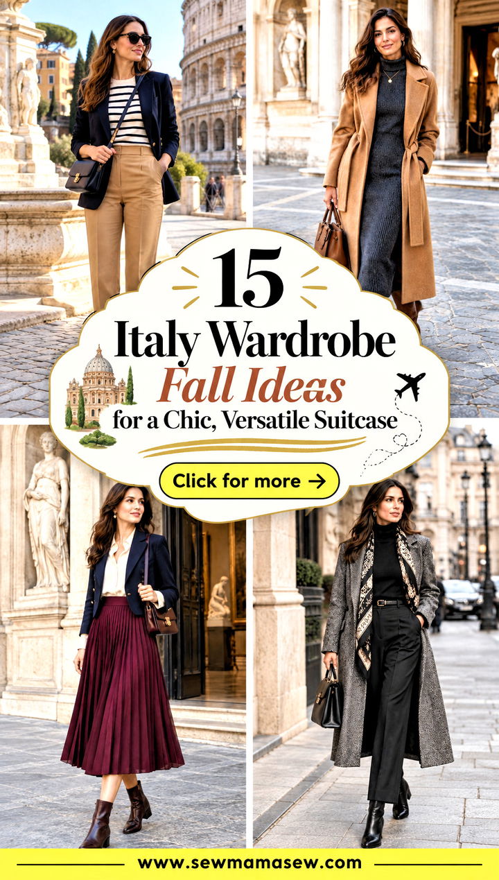 15 Italy Wardrobe Fall Ideas for a Chic Versatile Suitcase - 15 Italy Wardrobe Fall Ideas for a Chic, Versatile Suitcase
