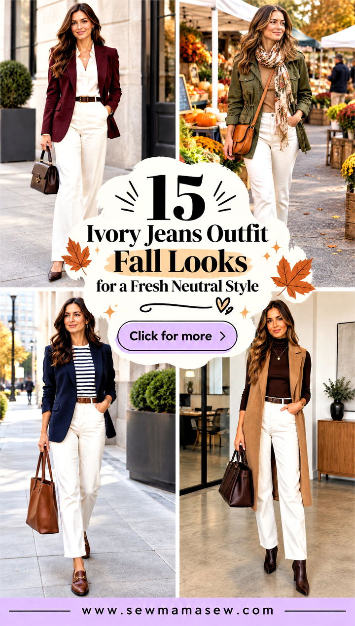 15 Ivory Jeans Outfit Fall Looks for a Fresh Neutral Style - 15 Ivory Jeans Outfit Fall Looks for a Fresh Neutral Style