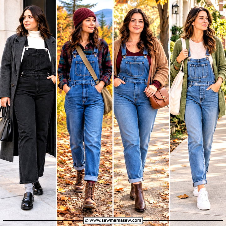 15 Jean Overalls Outfit Fall Looks for Cozy Weekend Style