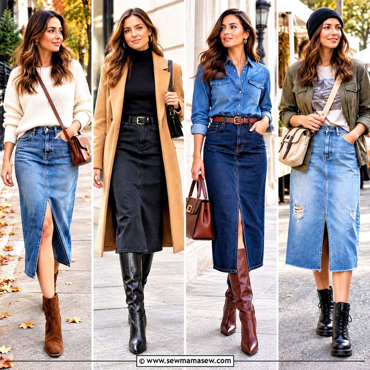 15 Jean Skirt Outfits Fall 2026 for Fresh, Cozy City Style