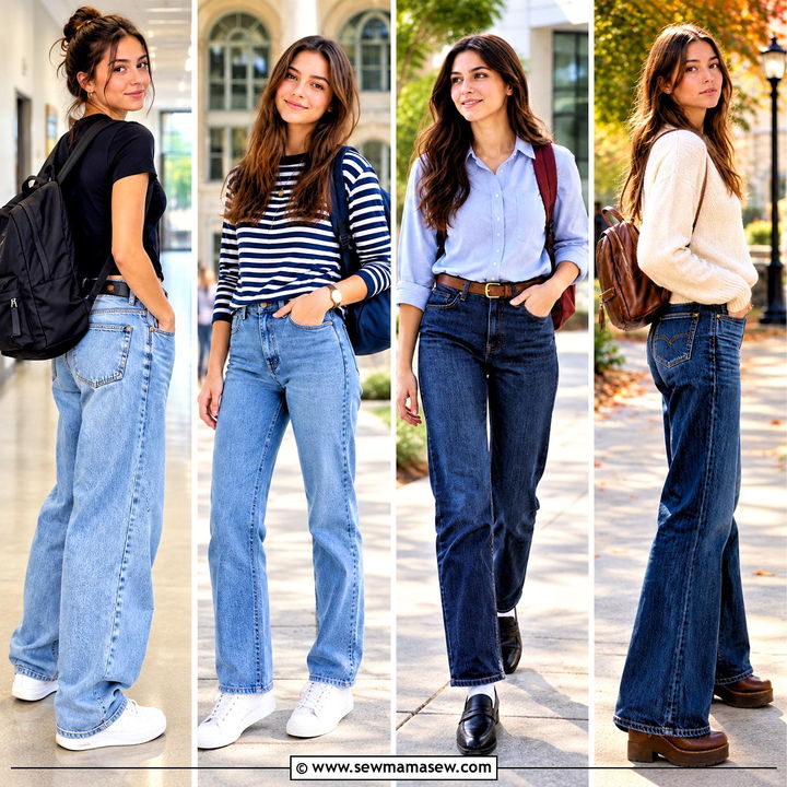 15 Jeans Outfit Back To School Looks for Easy Campus Style