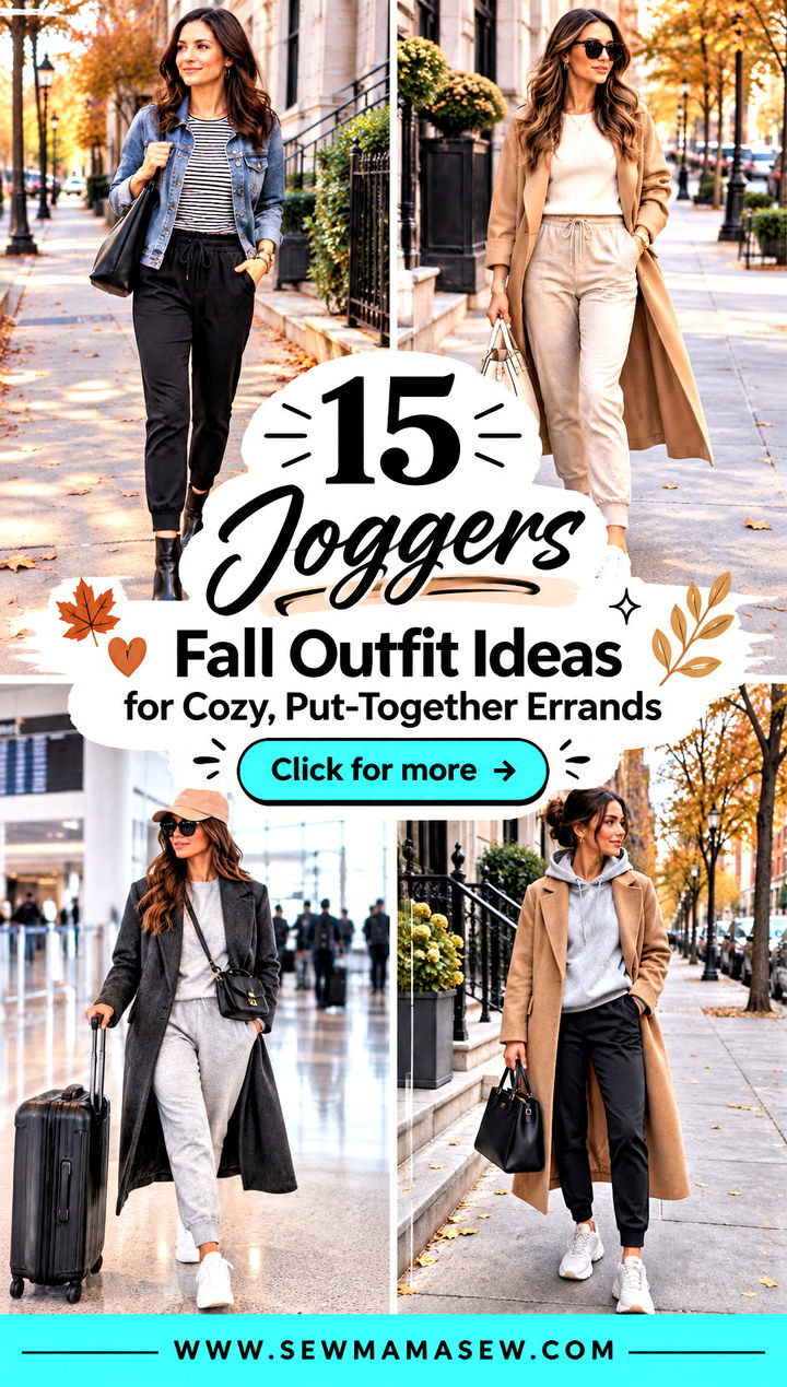 15 Joggers Fall Outfit Ideas for Cozy Put-Together Errands - 15 Joggers Fall Outfit Ideas for Cozy, Put-Together Errands