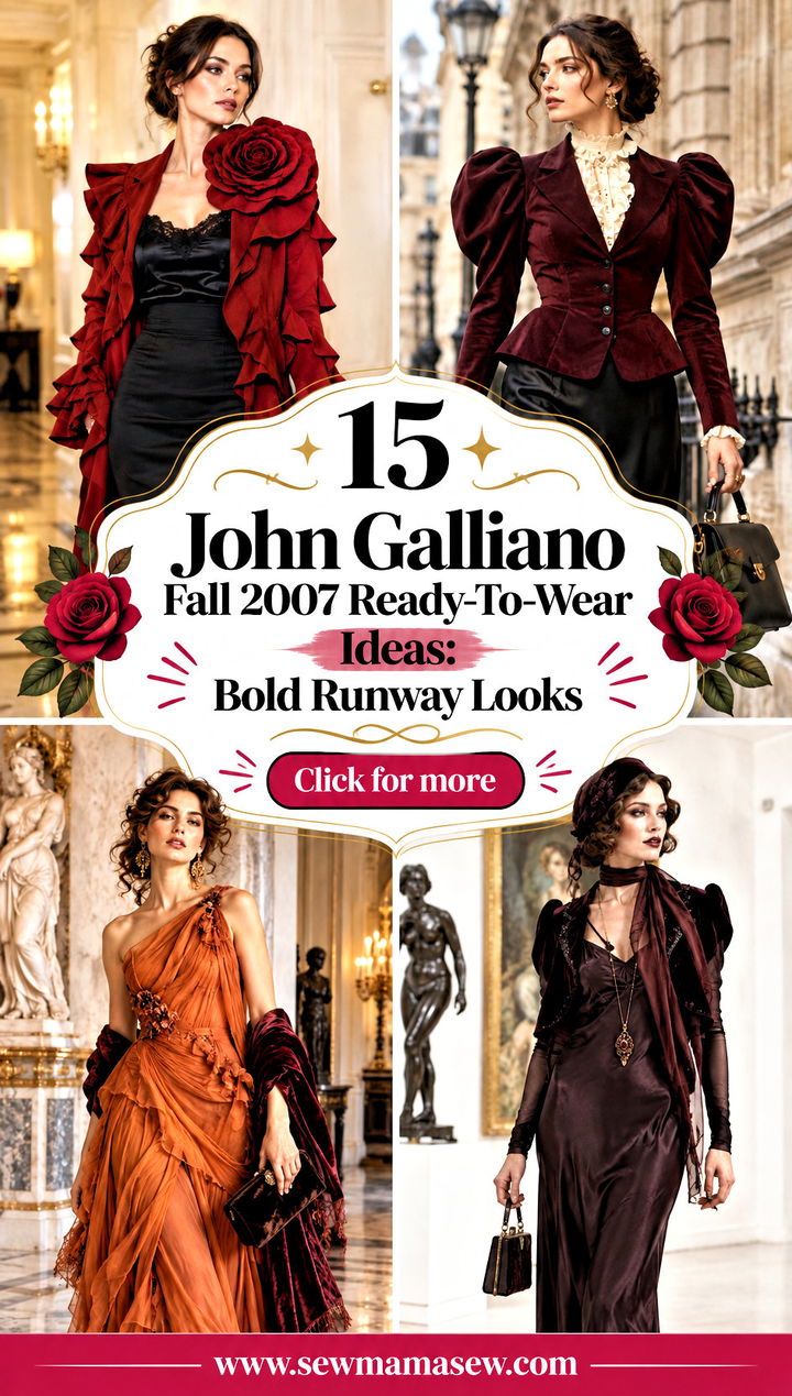 15 John Galliano Fall 2007 Ready-To-Wear Ideas Bold Runway Looks - 15 John Galliano Fall 2007 Ready-To-Wear Ideas: Bold Runway Looks