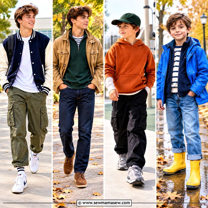 15 Kids Fall Outfits for Boys: Comfy Layers for Outdoor Play