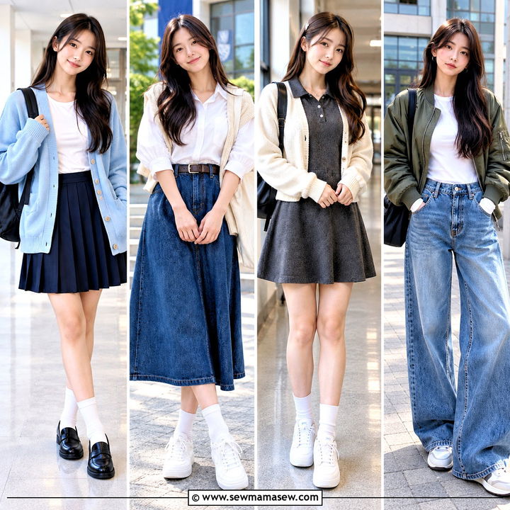 15 Korean Back To School Outfits for Fresh Campus Style