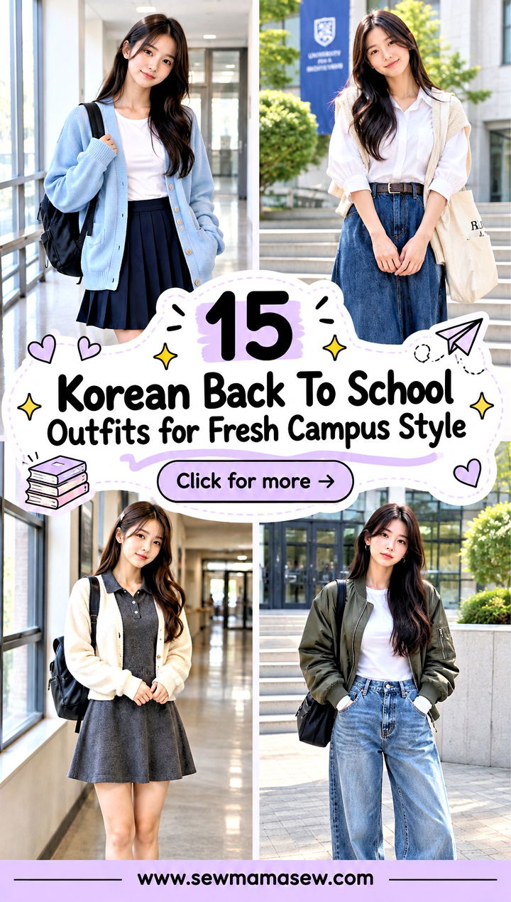 15 Korean Back To School Outfits for Fresh Campus Style - 15 Korean Back To School Outfits for Fresh Campus Style