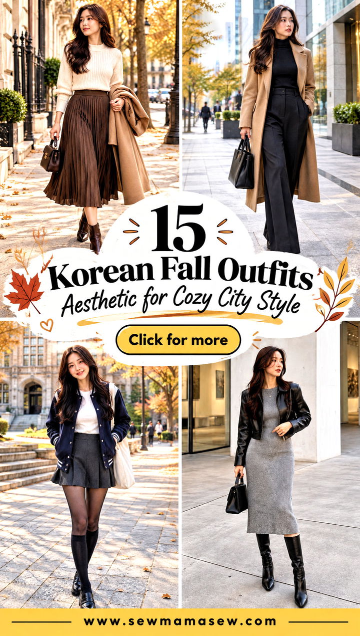 15 Korean Fall Outfits Aesthetic for Cozy City Style - 15 Korean Fall Outfits Aesthetic for Cozy City Style