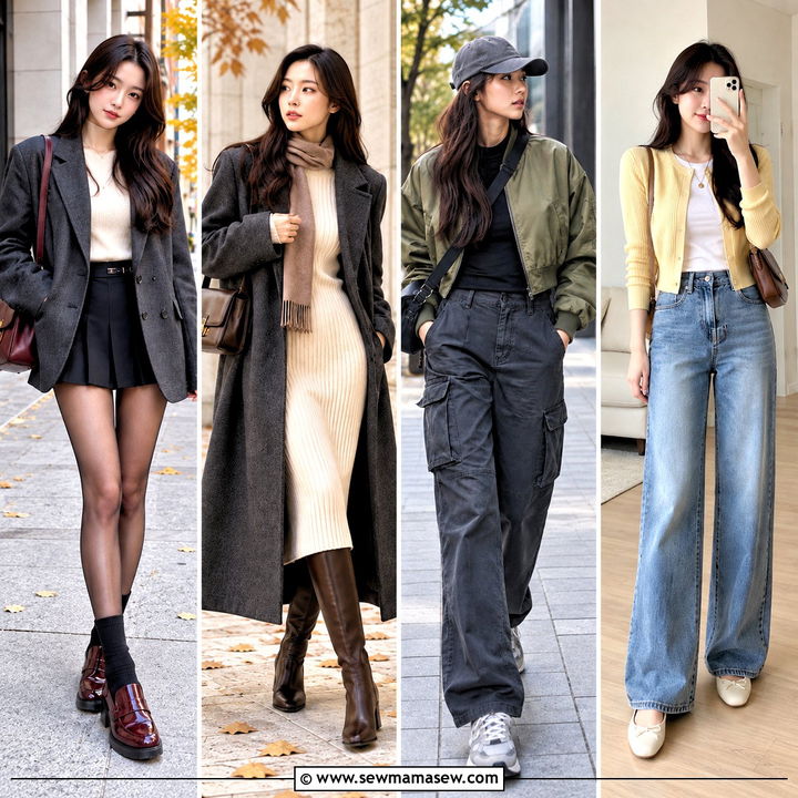 15 Korean Fall Outfits for Women for Effortless City Chic