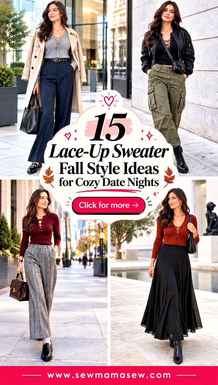 15 Lace-Up Sweater Fall Style Ideas for Cozy Date Nights - 15 Lace-Up Sweater Fall Style Ideas for Cozy Date Nights