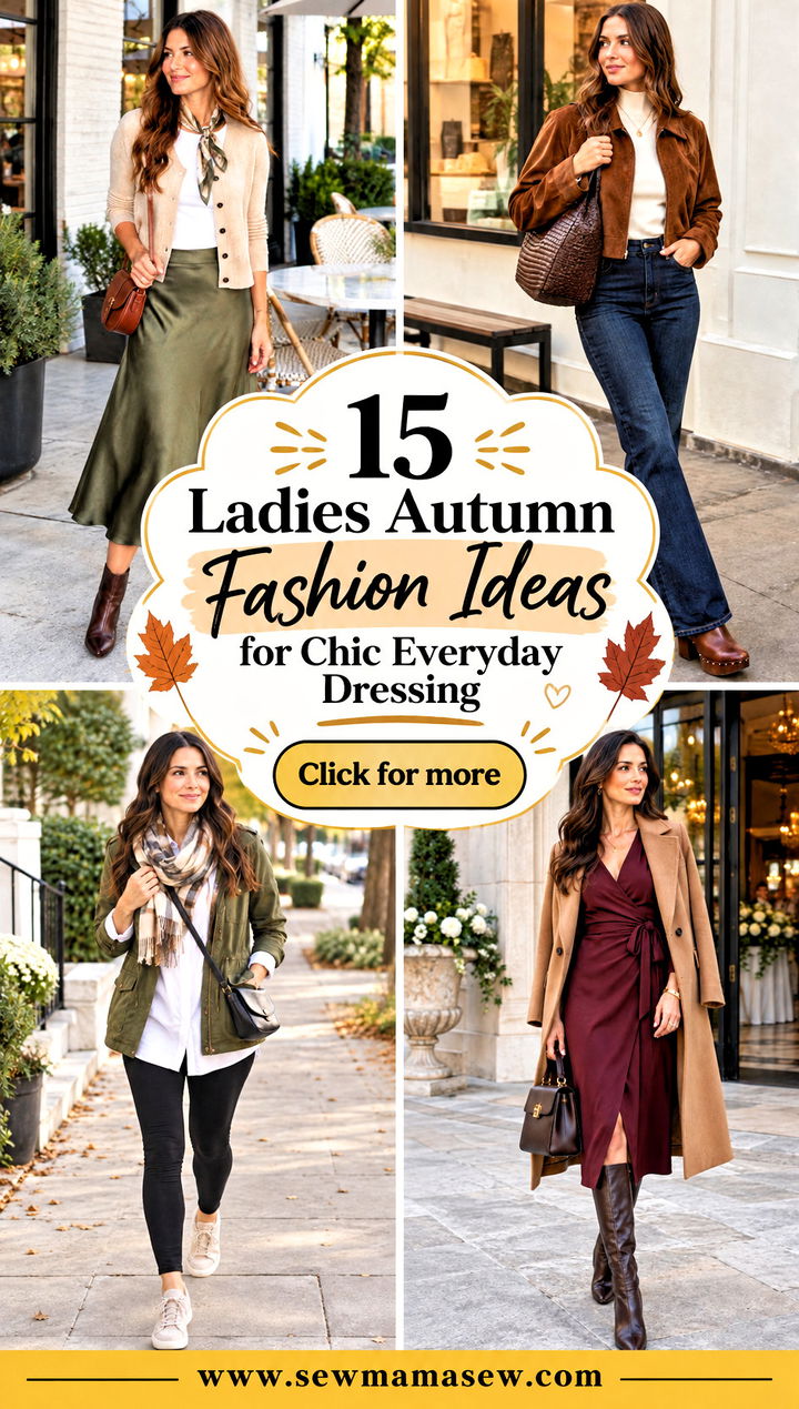 15 Ladies Autumn Fashion Ideas for Chic Everyday Dressing - 15 Ladies Autumn Fashion Ideas for Chic Everyday Dressing