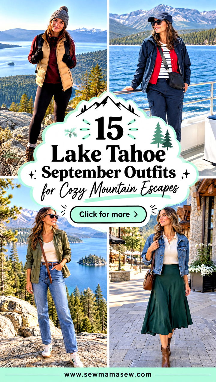 15 Lake Tahoe September Outfits for Cozy Mountain Escapes - 15 Lake Tahoe September Outfits for Cozy Mountain Escapes