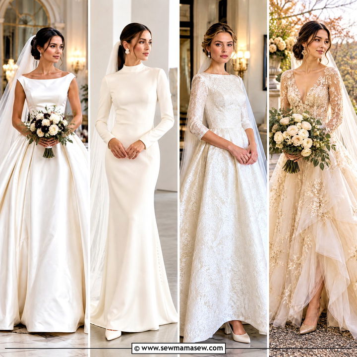 15 Late Fall Wedding Dress Ideas for a Romantic Bridal Look