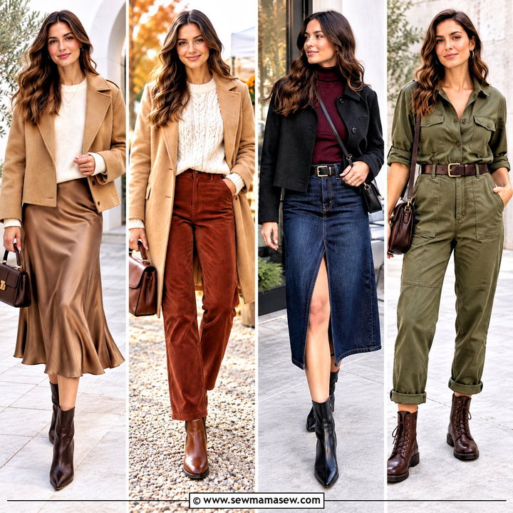 15 Leather Ankle Boots Fall Fashion Looks for Easy Chic