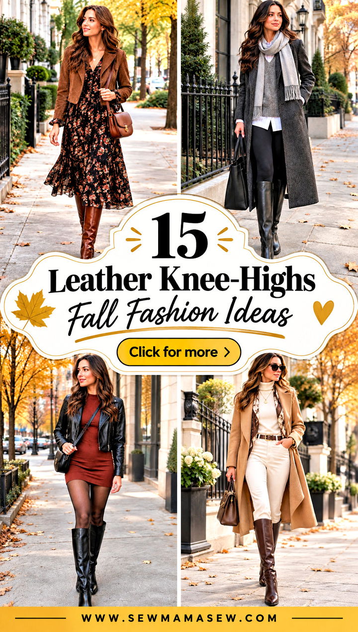 15 Leather Knee-Highs Fall Fashion Ideas for Chic City Days - 15 Leather Knee-Highs Fall Fashion Ideas for Chic City Days