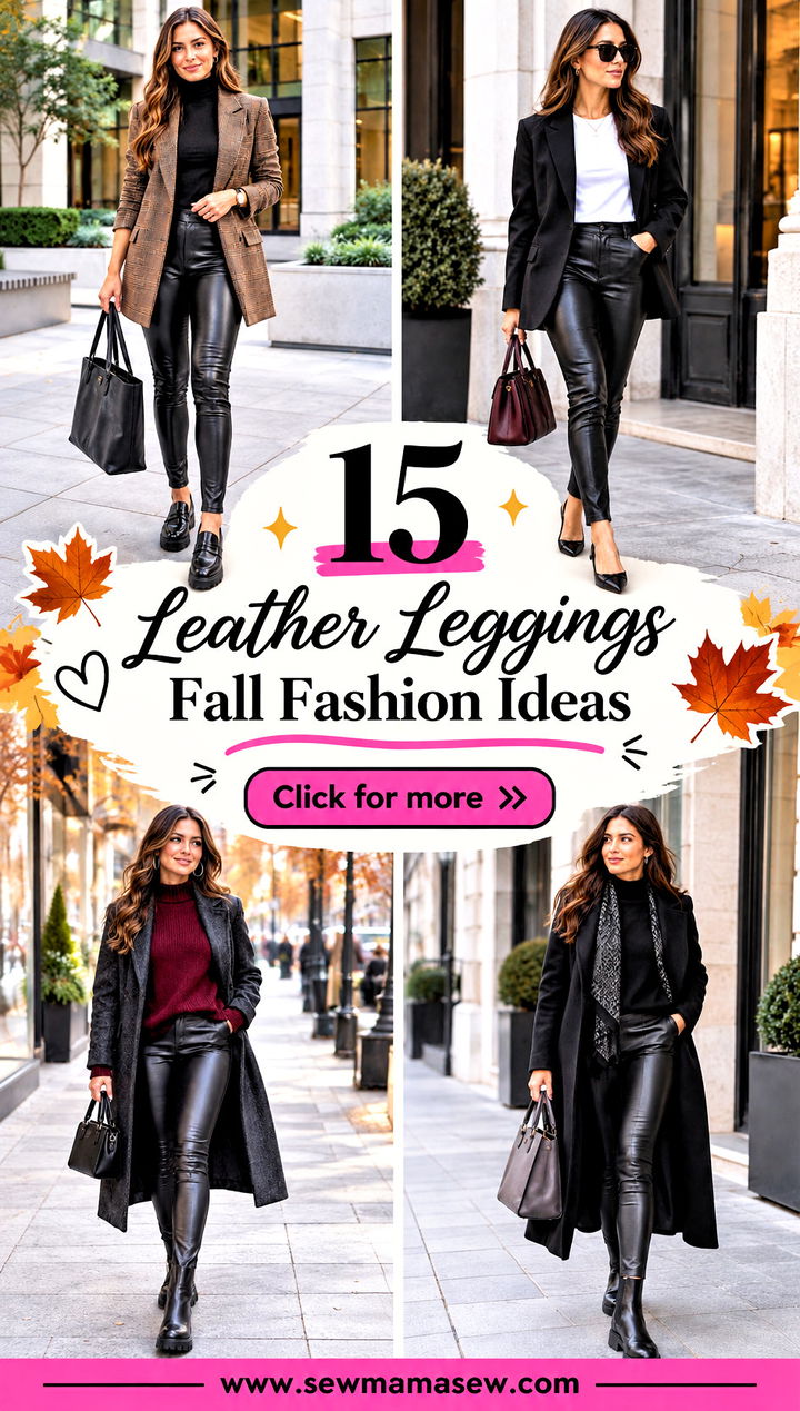15 Leather Leggings Fall Fashion Ideas for Effortless Edge - 15 Leather Leggings Fall Fashion Ideas for Effortless Edge