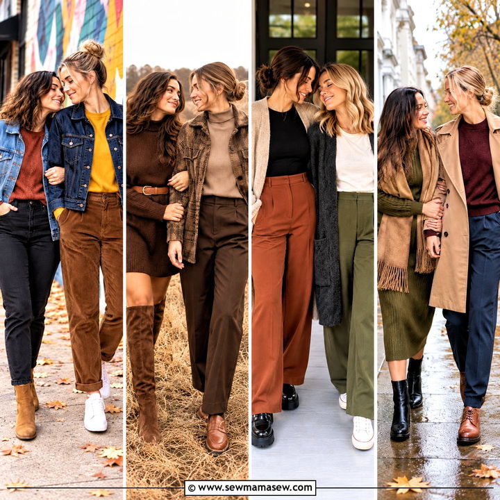 15 Lesbian Couple Photoshoot Outfits Fall for Cozy Moments