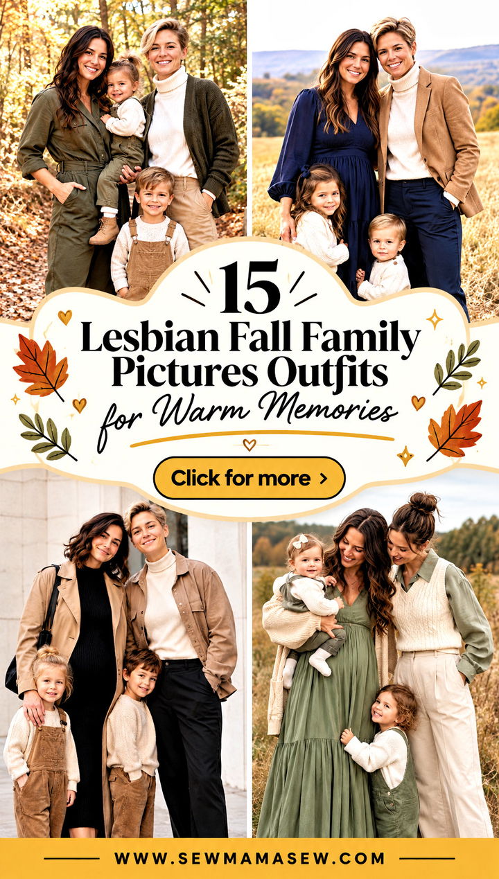 15 Lesbian Fall Family Pictures Outfits for Warm Memories - 15 Lesbian Fall Family Pictures Outfits for Warm Memories