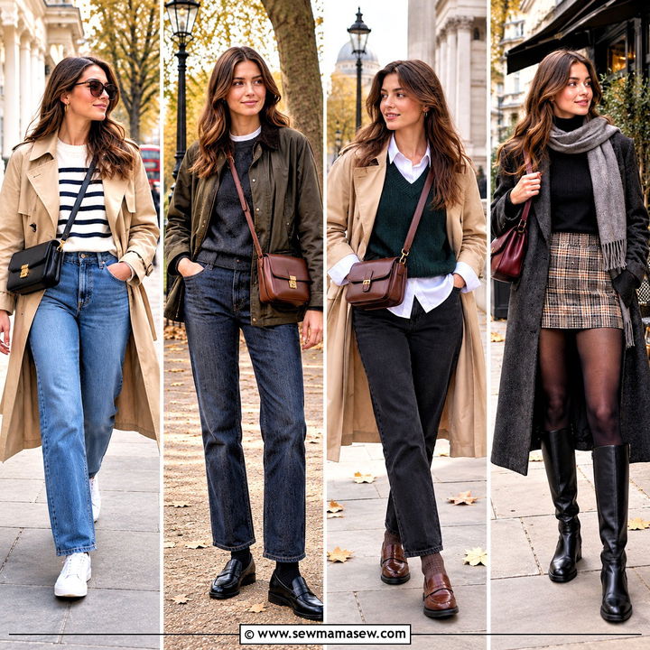 15 London Day Out Outfit Autumn Ideas for Chic Exploring
