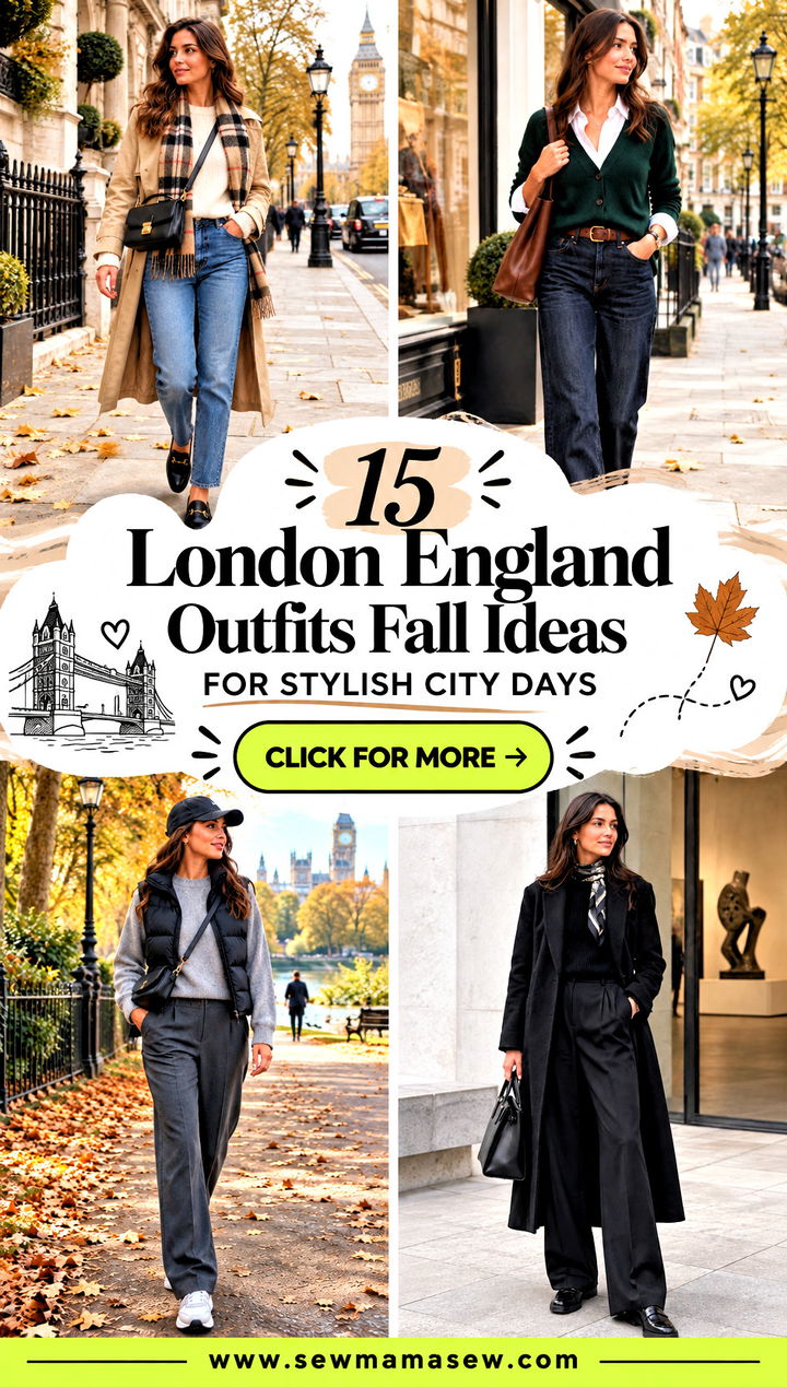 15 London England Outfits Fall Ideas for Stylish City Days - 15 London England Outfits Fall Ideas for Stylish City Days