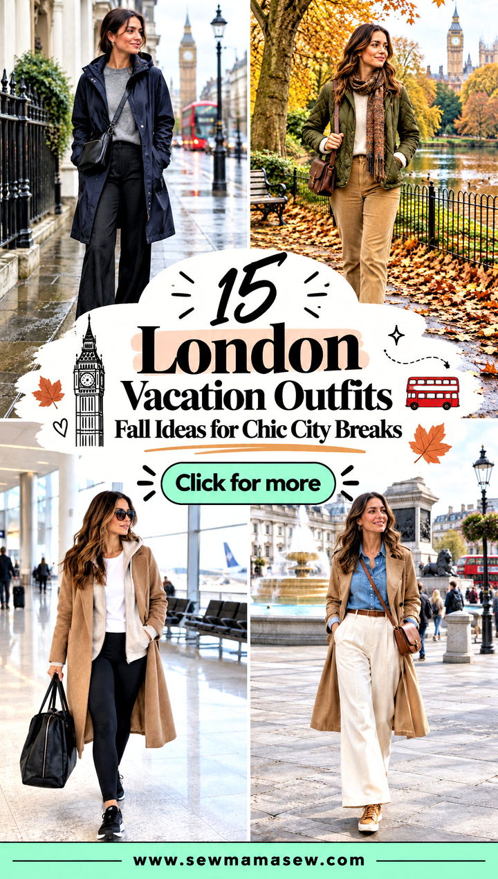 15 London Vacation Outfits Fall Ideas for Chic City Breaks - 15 London Vacation Outfits Fall Ideas for Chic City Breaks