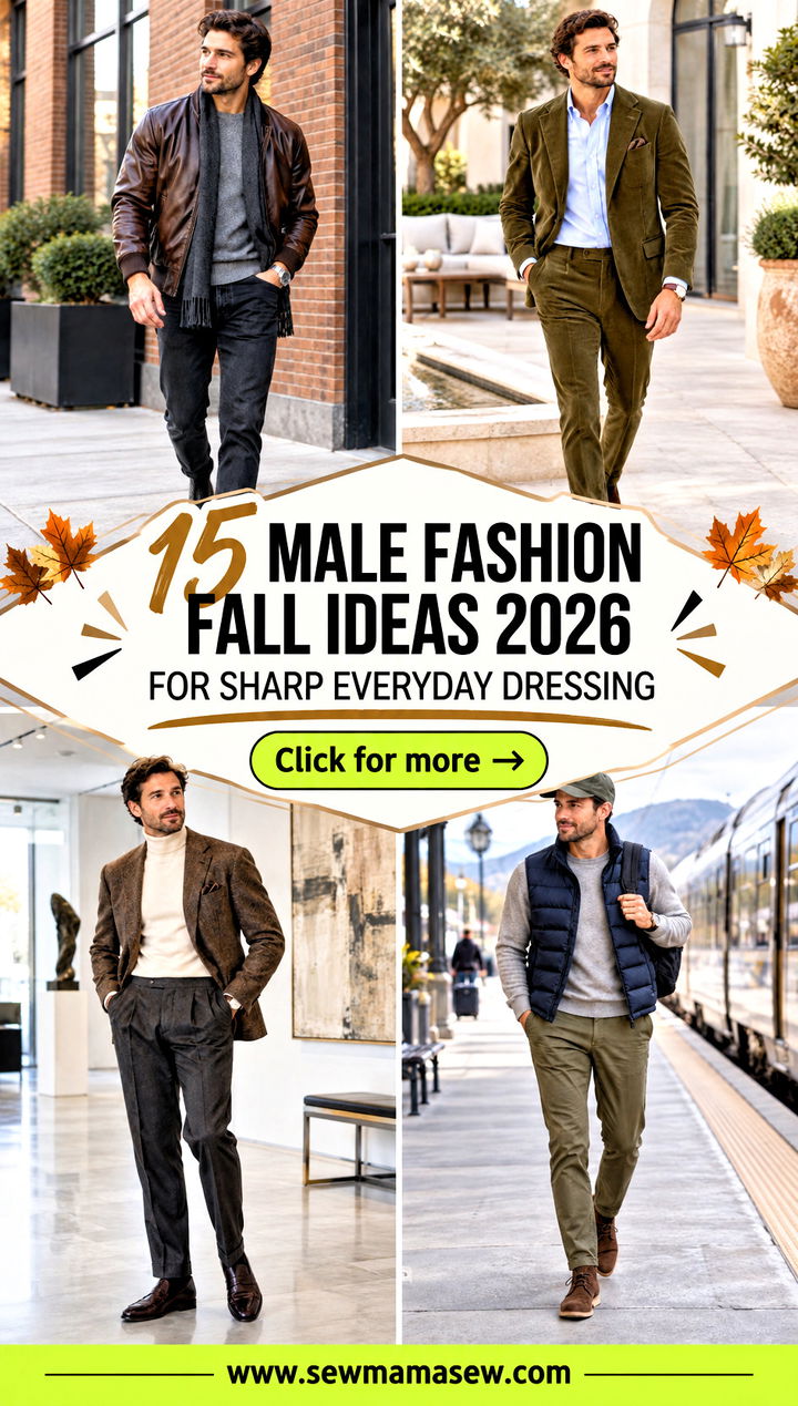 15 Male Fashion Fall Ideas 2026 for Sharp Everyday Dressing - 15 Male Fashion Fall Ideas 2026 for Sharp Everyday Dressing