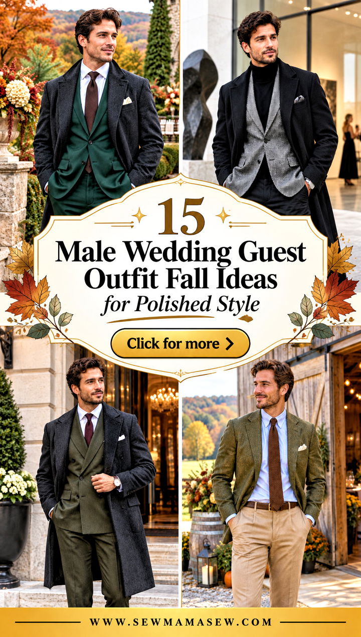 15 Male Wedding Guest Outfit Fall Ideas for Polished Style - 15 Male Wedding Guest Outfit Fall Ideas for Polished Style