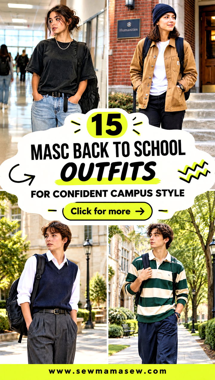 15 Masc Back to School Outfits for Confident Campus Style - 15 Masc Back to School Outfits for Confident Campus Style