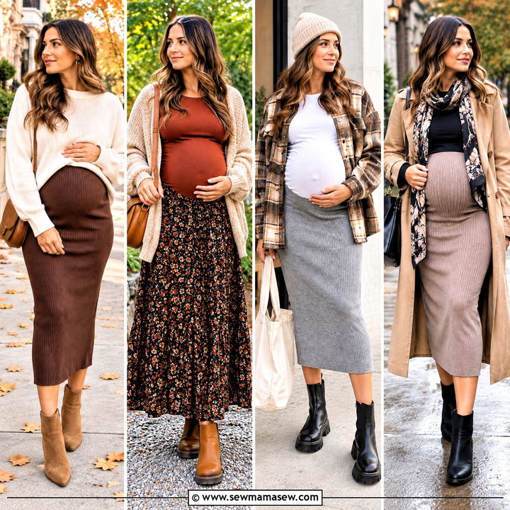15 Maternity Skirt Outfits Fall: Chic Bump-Friendly Layers