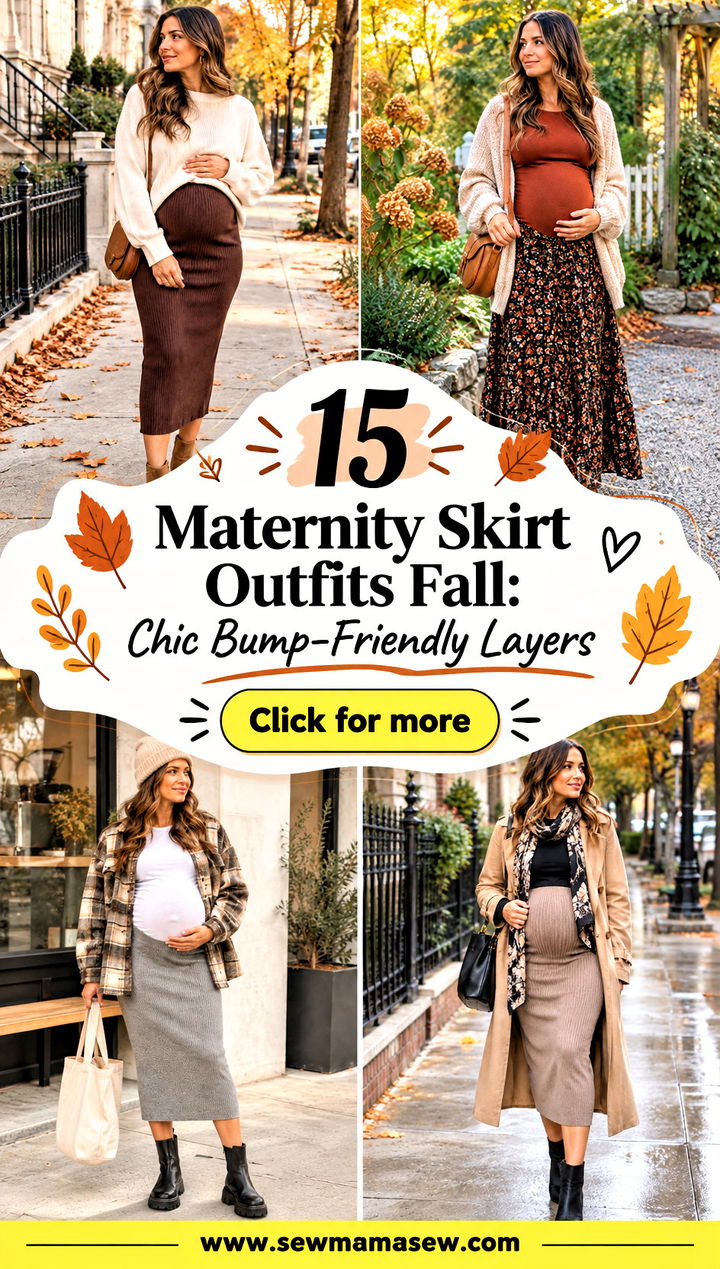 15 Maternity Skirt Outfits Fall Chic Bump-Friendly Layers - 15 Maternity Skirt Outfits Fall: Chic Bump-Friendly Layers