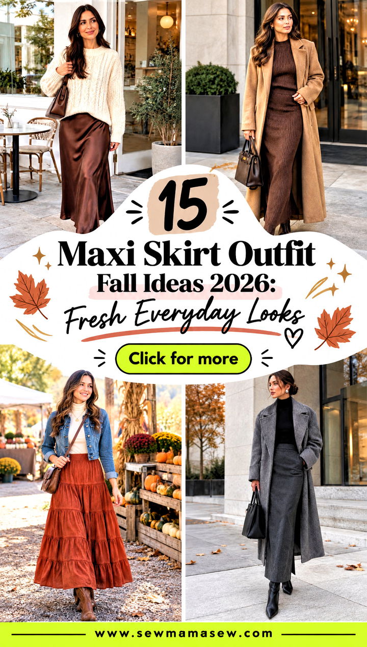 15 Maxi Skirt Outfit Fall Ideas 2026 Fresh Everyday Looks - 15 Maxi Skirt Outfit Fall Ideas 2026: Fresh Everyday Looks