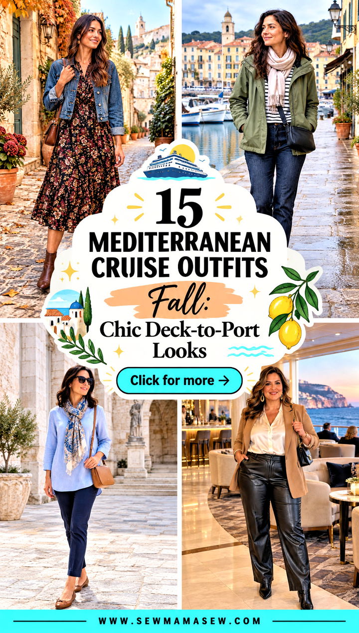 15 Mediterranean Cruise Outfits Fall Chic Deck-to-Port Looks - 15 Mediterranean Cruise Outfits Fall: Chic Deck-to-Port Looks