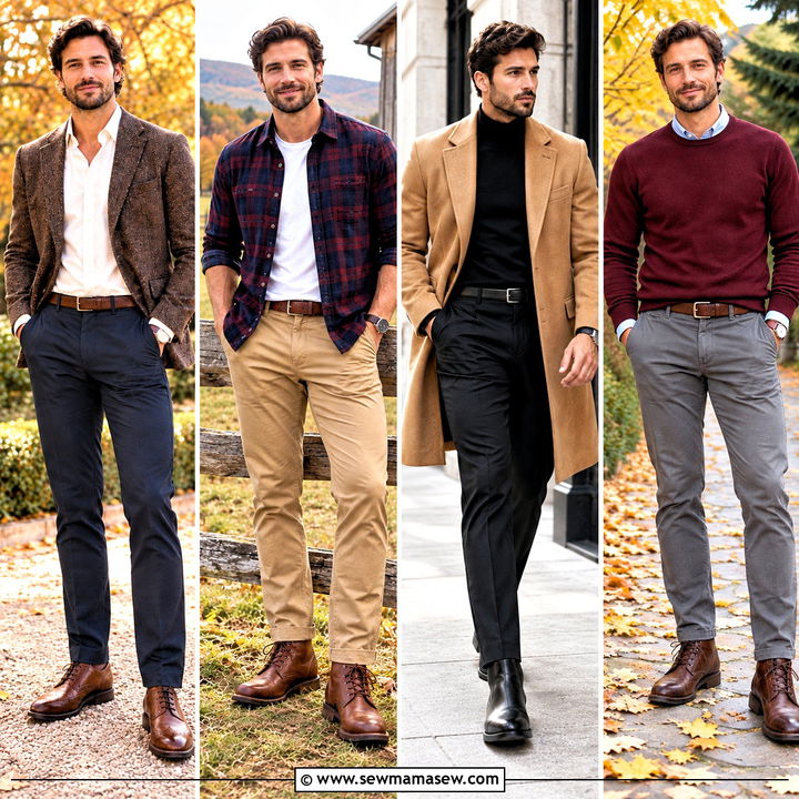 15 Men Fall Engagement Outfit Ideas: Sharp Photo-Ready Looks