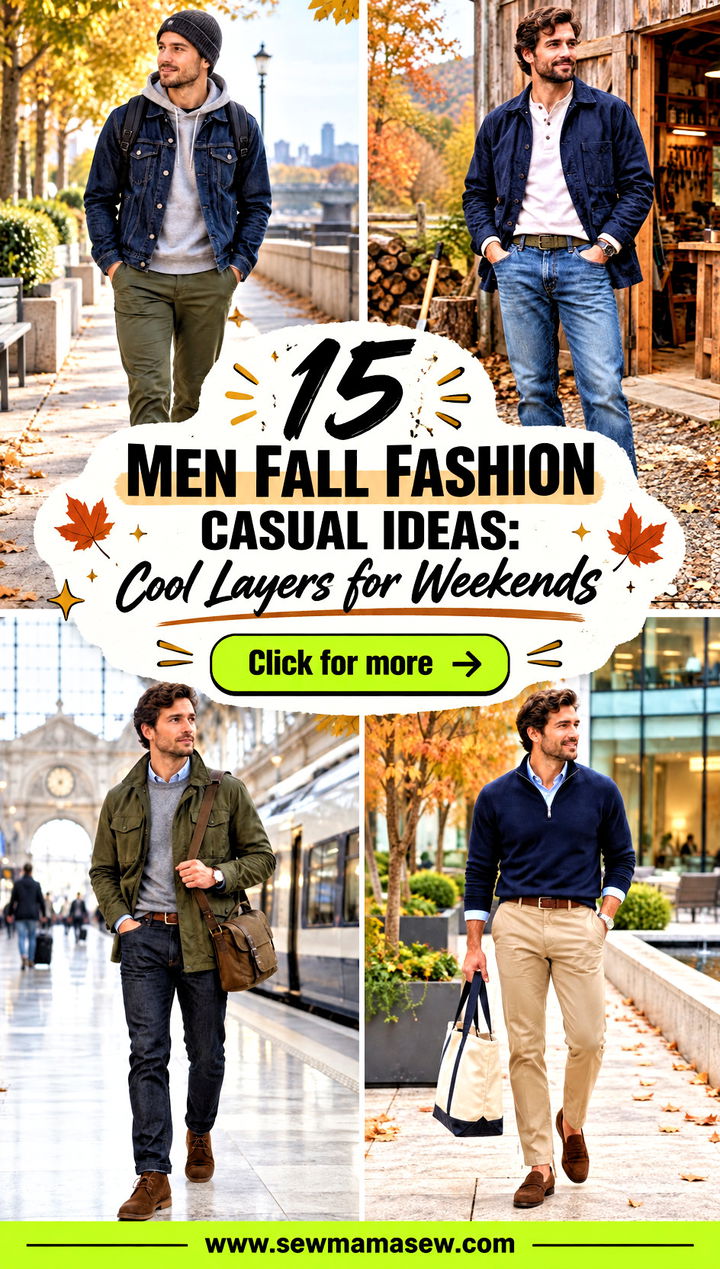 15 Men Fall Fashion Casual Ideas Cool Layers for Weekends - 15 Men Fall Fashion Casual Ideas: Cool Layers for Weekends