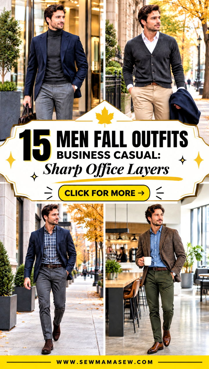 15 Men Fall Outfits Business Casual Sharp Office Layers - 15 Men Fall Outfits Business Casual: Sharp Office Layers