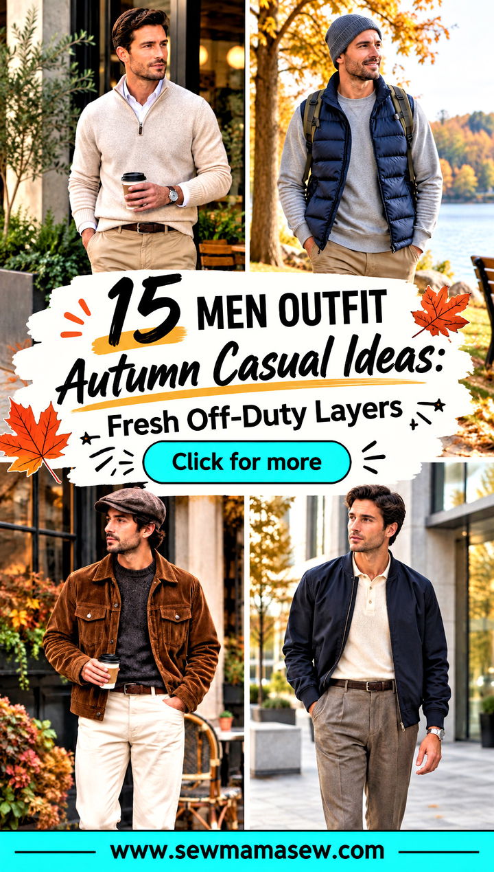 15 Men Outfit Autumn Casual Ideas Fresh Off-Duty Layers - 15 Men Outfit Autumn Casual Ideas: Fresh Off-Duty Layers