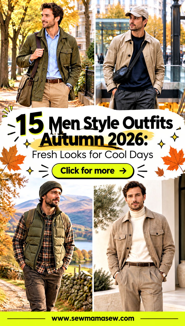 15 Men Style Outfits Autumn 2026 Fresh Looks for Cool Days - 15 Men Style Outfits Autumn 2026: Fresh Looks for Cool Days