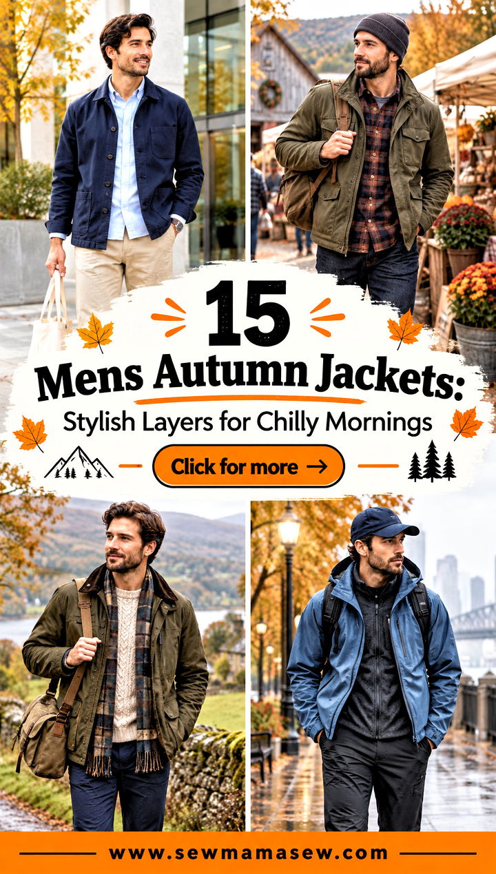 15 Mens Autumn Jackets Stylish Layers for Chilly Mornings - 15 Mens Autumn Jackets: Stylish Layers for Chilly Mornings