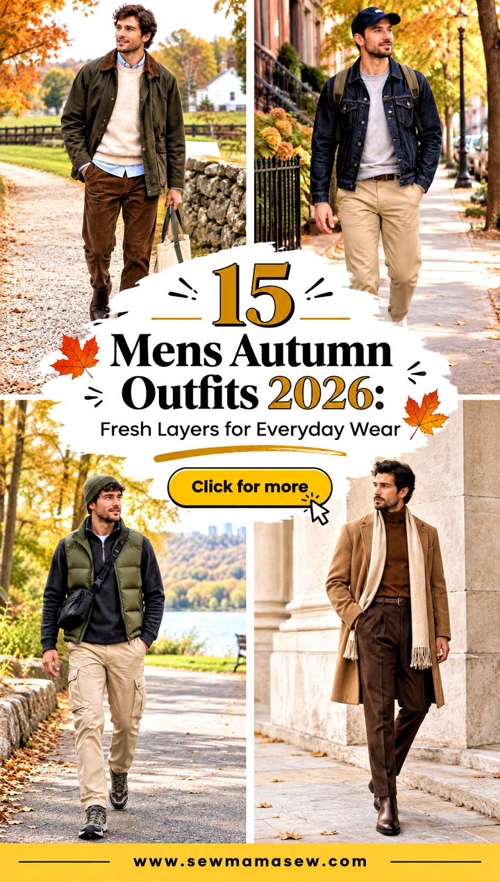 15 Mens Autumn Outfits 2026 Fresh Layers for Everyday Wear - 15 Mens Autumn Outfits 2026: Fresh Layers for Everyday Wear