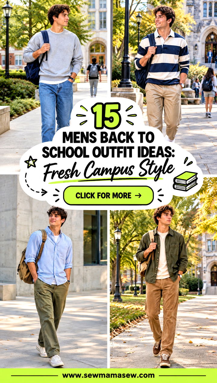 15 Mens Back to School Outfit Ideas Fresh Campus Style - 15 Mens Back to School Outfit Ideas: Fresh Campus Style