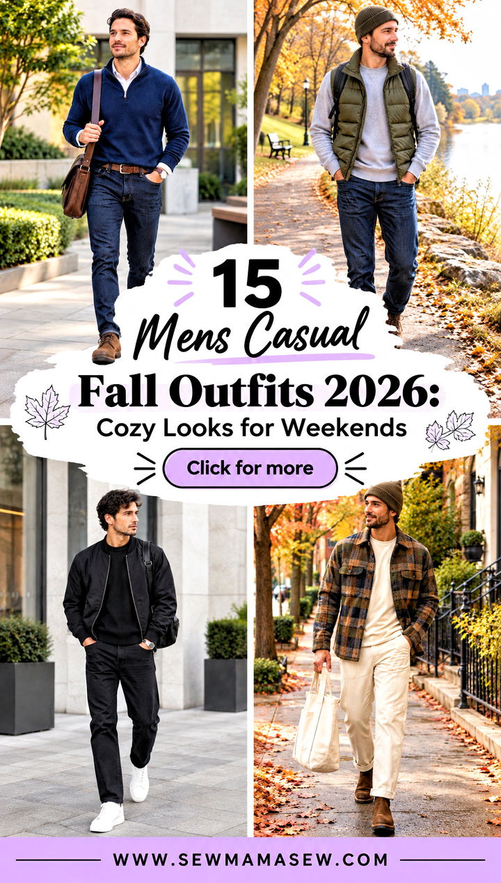 15 Mens Casual Fall Outfits 2026 Cozy Looks for Weekends - 15 Mens Casual Fall Outfits 2026: Cozy Looks for Weekends