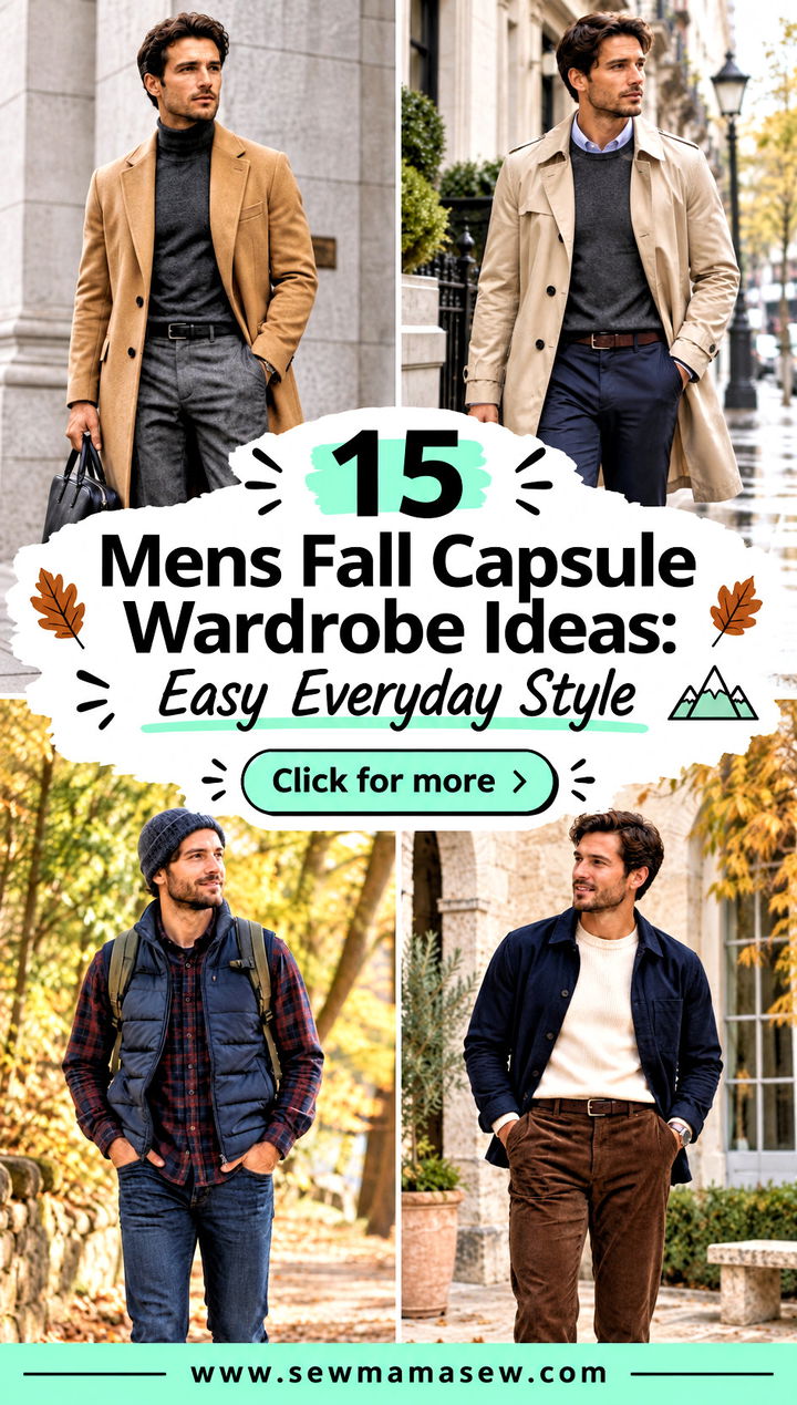 15 Mens Fall Capsule Wardrobe Ideas Easy Everyday Style - 15 Mens Fall Capsule Wardrobe Ideas: Easy Everyday Style