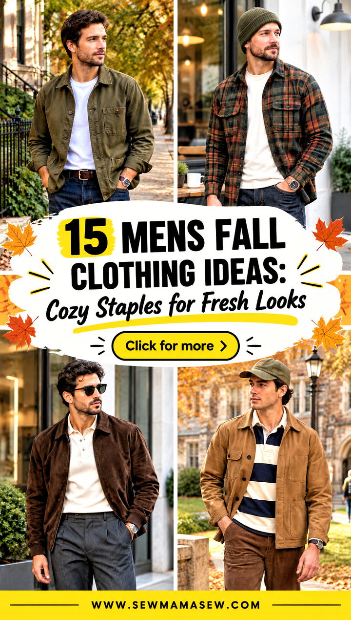 15 Mens Fall Clothing Ideas Cozy Staples for Fresh Looks - 15 Mens Fall Clothing Ideas: Cozy Staples for Fresh Looks